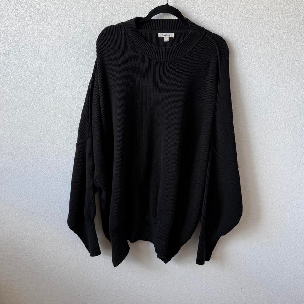 Slouchy oversized black sweater